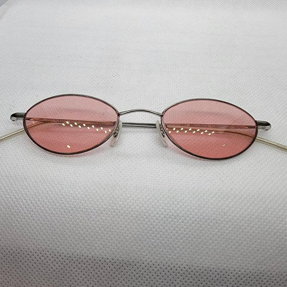 OLIVER PEOPLES OP-601 Silver Pink Oval Sunglasses - Picture 11 of 12
